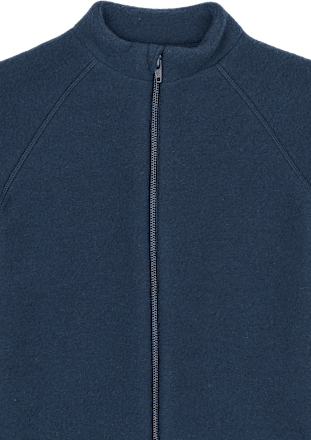 Jacke mit Merinowolle, blau, Gr. 122/128, 1 St Mikk-Line