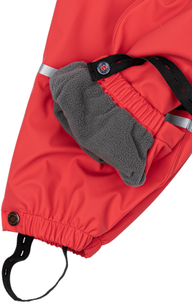 Regenhose gefüttert, rot, Gr. 98/104, 1 St