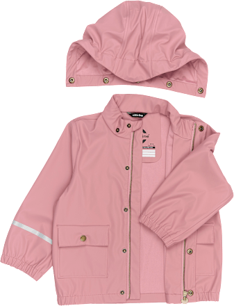 Regenjacke mit Kapuze, rosa, Gr. 98/104, 1 St
