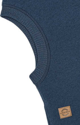 Schlupfmütze mit Merinowolle, blau, Gr. 98/104, 1 St Mikk-Line