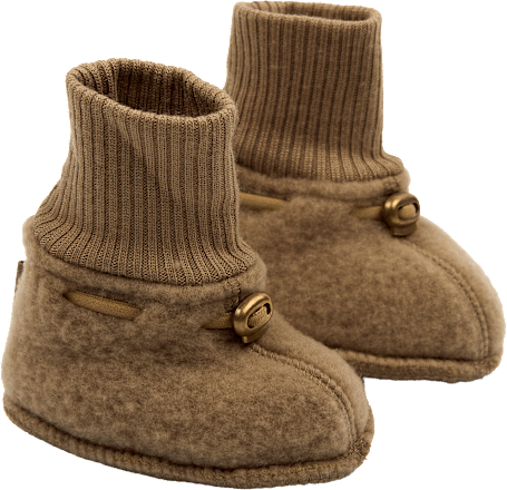Schuhe mit Merinowolle, gold, Gr. 74/80, 1 St