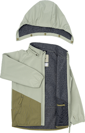 Softshelljack, groen, maat 110/116, 1 stuk