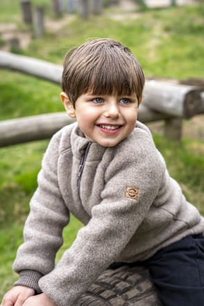 Wolljacke, braun, Gr. 134/140, 1 St