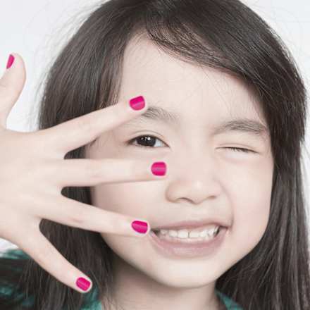 Nagellack Peel-Off pink für Kinder, 5 ml