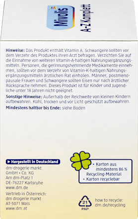 A-Z Komplett Tabletten 100 St, 144 g