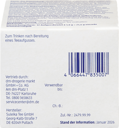 Arzneitee, Brennnessel Tee (12 Beutel), 21,6 g