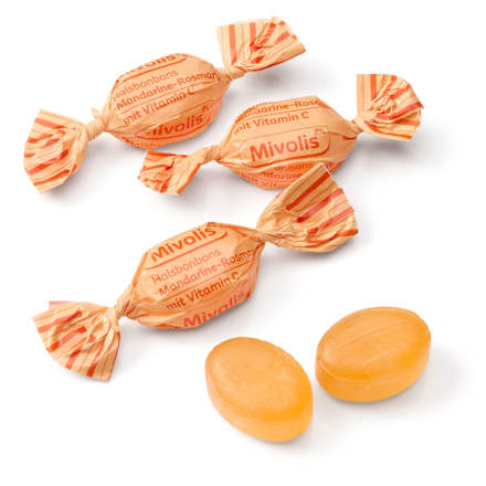 Mivolis Bonbon, Halsbonbons Mandarine-Rosmarin, 75 g