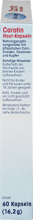 Caroteen Huidcapsules 60 stuks, 16,2 g