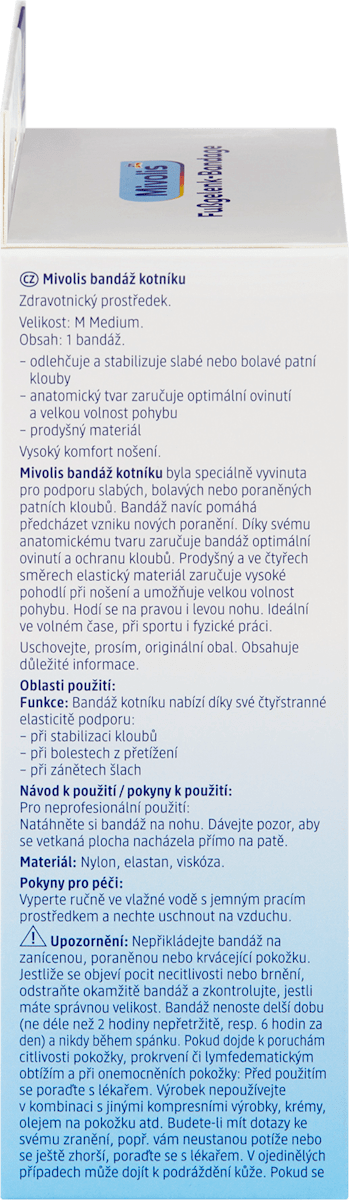 Mivolis Fußgelenk-Bandage Gr. M, 1 St