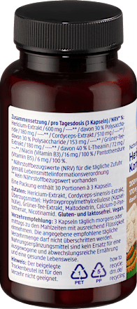 Hericium-Cordyceps-Komplex Kapseln, 45 g