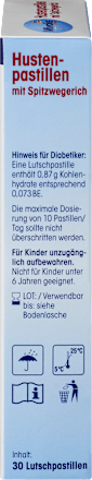 Husten-Pastillen mit Spitzwegerich, 46 g Mivolis