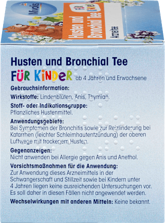 Kinderthee, Hoest- en Bronchiale Thee (12 zakjes), 18 g