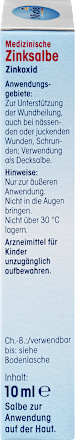 Medizinische Zinksalbe, Reisegröße, 10 ml