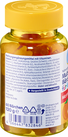 Multivitamin-Bärchen für Kinder 60 St, 120 g