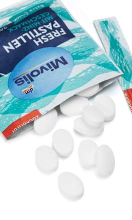 Mivolis Pastilles, munt, suikervrij, 25 g