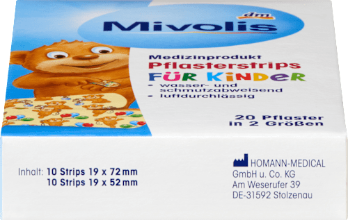 Pflasterstrips für Kinder, 20 St