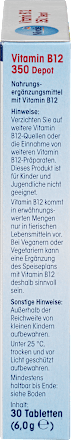 Vitamin B12 350 Depot, 30 Mini-Tabletten, 6 g Mivolis