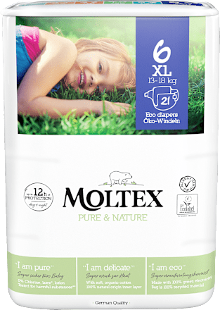 Pure & Nature Luiers Maat 6 XL (13-18 kg), 21 stuks