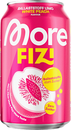 Erfrischungsgetränk, Fizi White Peach, 330 ml EINWEG