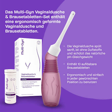Vaginale douche + bruistabletten 1 st, 1 st