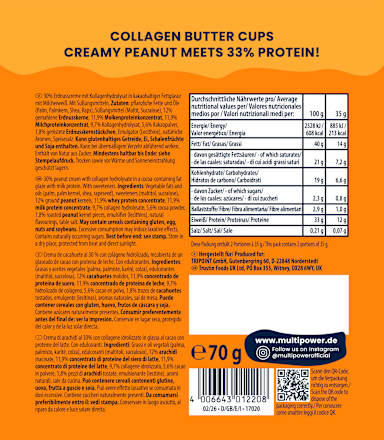 Collagen Peanut Butter Cups, 70 g