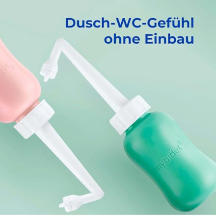 Po- und Intimdusche Mint, inkl. Reisebeutel und Deckel, 1 St