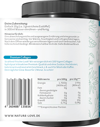 Premium Kollagenpulver, 300 g