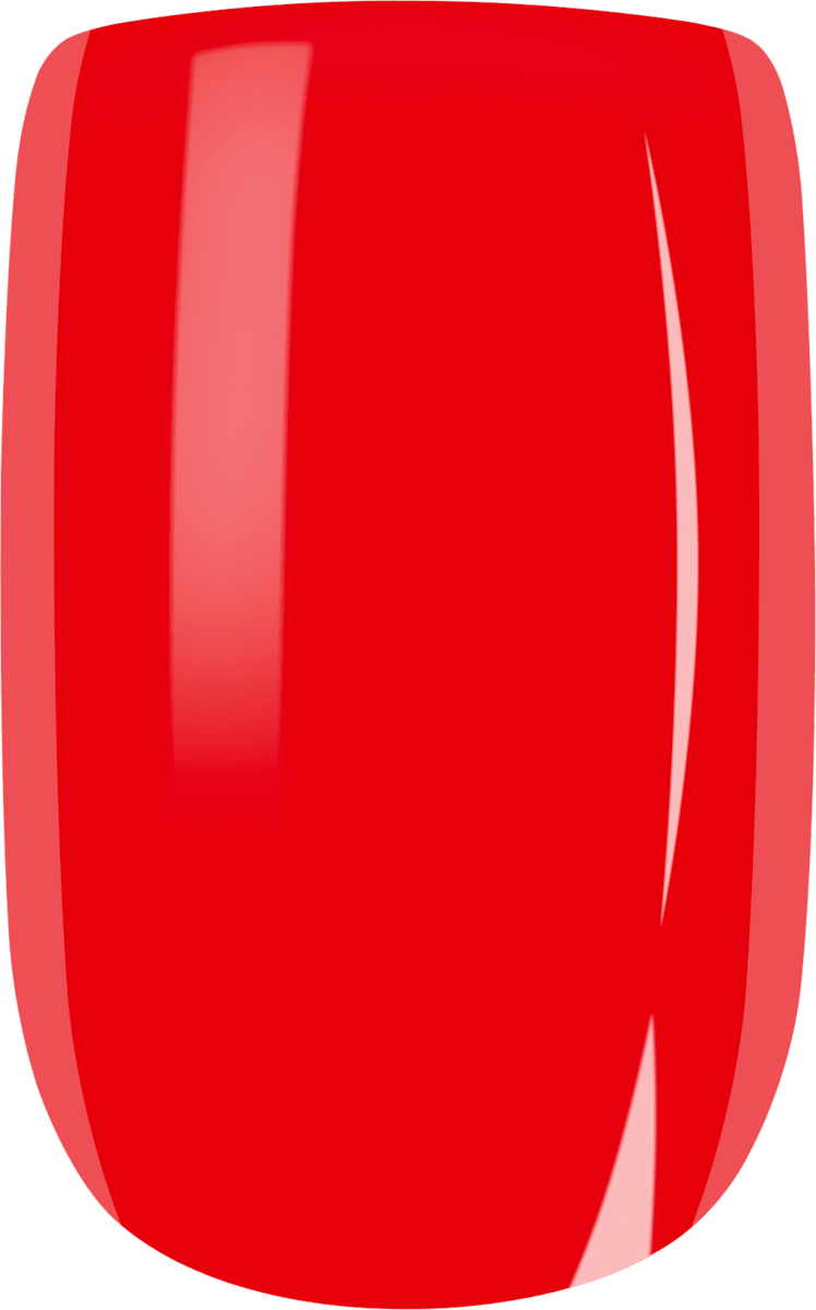 NÉONAIL Press Ons Bold Red Short Square, 30 St