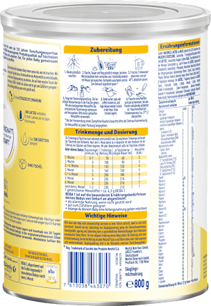 Anfangsmilch 1 von Geburt an, 800 g