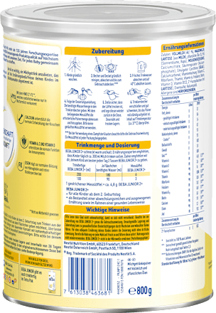 Kindermilch Junior 2+ ab 2 Jahre, 800 g