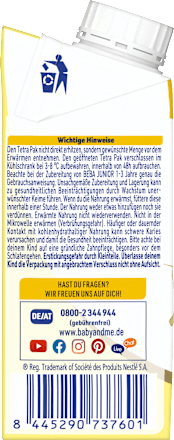 Milchgetränk trinkfertig, Junior, ab 1 Jahr, 200 ml