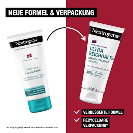Fußcreme mit 40% Glycerin, ultra reichhaltig trockene Haut, 100 ml