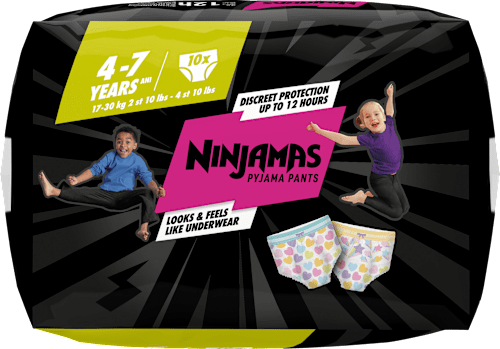 Pyjama Pants Mädchen 4-7 Jahre, 10 St