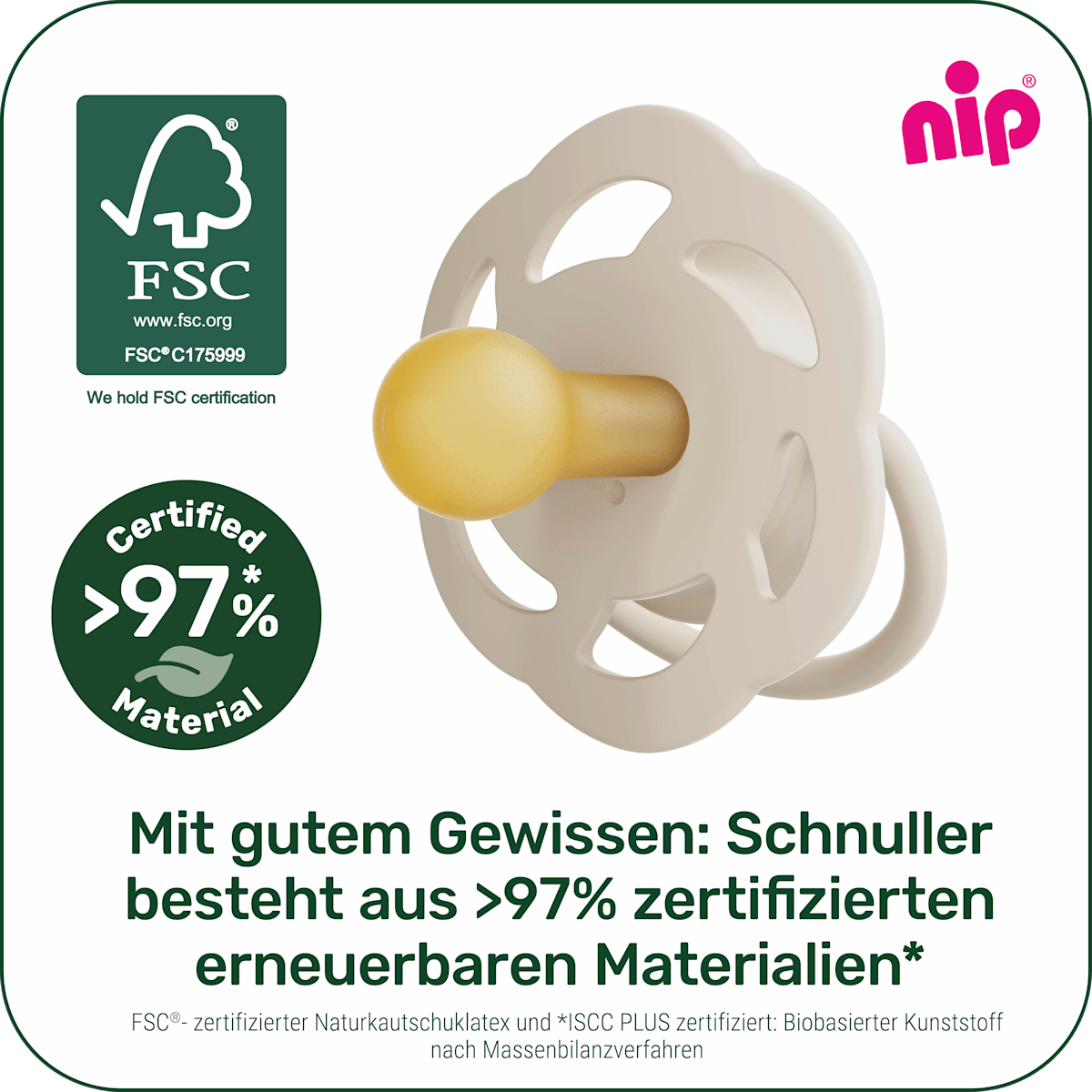 Nip Schnuller Cherry night blau/mint Gr. 1, 0-6 Monate, 2 St