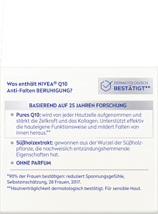 Anti Falten Gesichtscreme Q10 Beruhigung LSF 15, 50 ml NIVEA