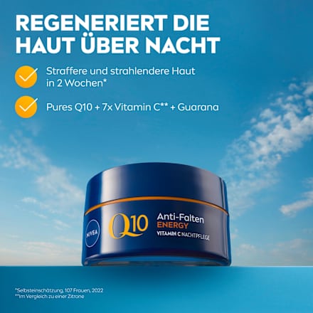 Anti Falten Nachtcreme Q10 Energy, 50 ml NIVEA