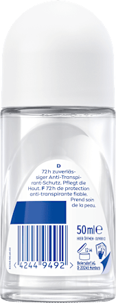 Antitranspirant Deodorant Roll-on Zwart & Wit Onzichtbaar helder, 50 ml