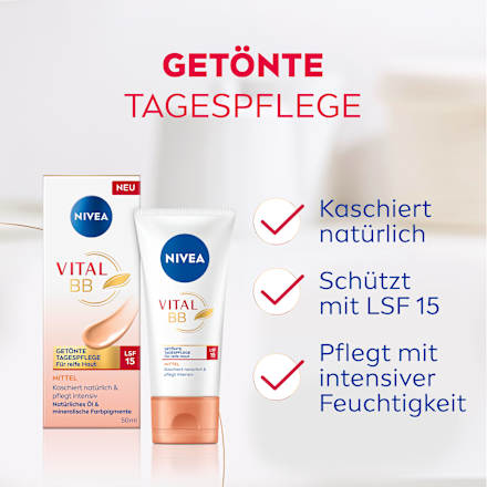 BB Cream Vital LSF 15, 50 ml NIVEA