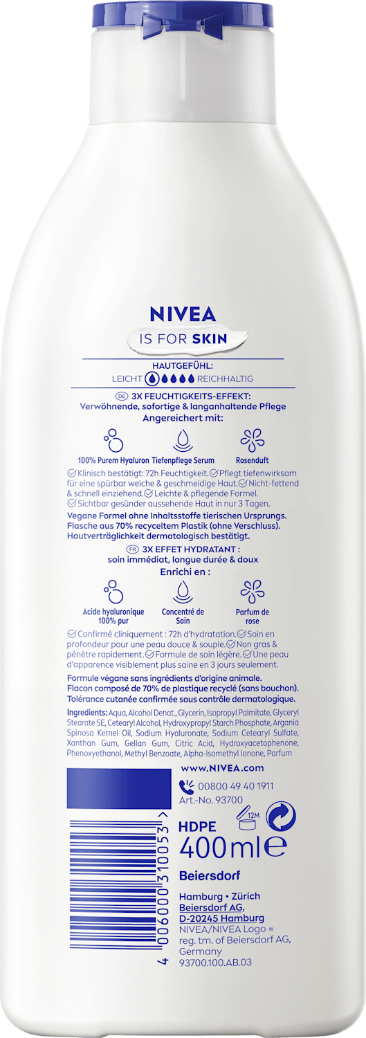 NIVEA Bodylotion Rosenblüte & Pflege, 400 ml