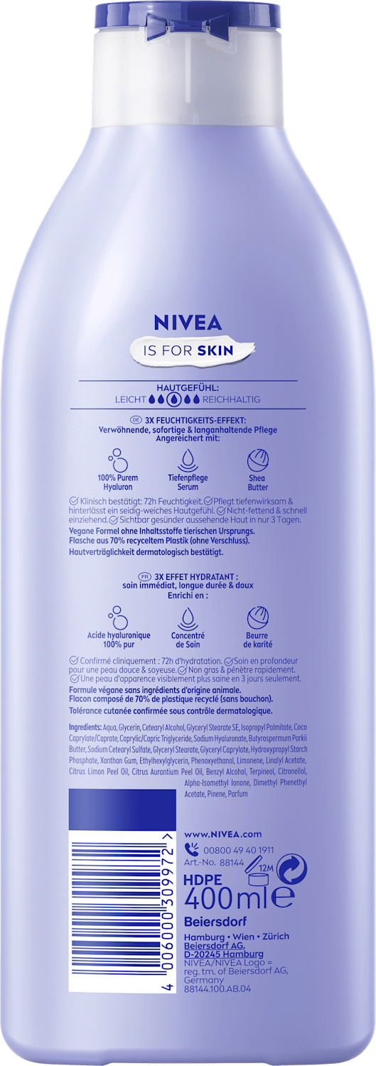 NIVEA Bodymilk Verwöhnende Soft Milk, 400 ml