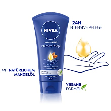 Handcrème intensieve verzorging met natuurlijke amandelolie en sheaboter, 75 ml