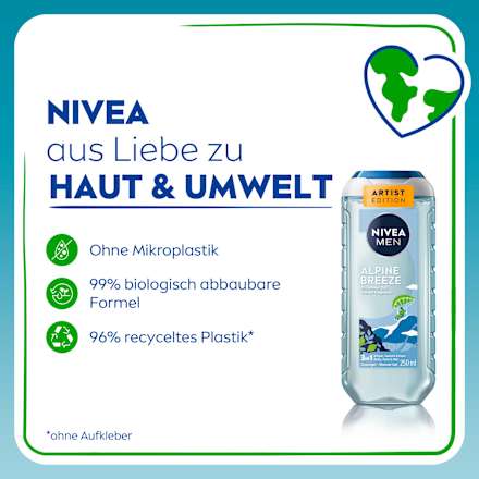 Duschgel Alpine Breeze 3in1, 250 ml NIVEA MEN
