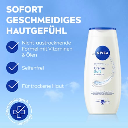 Pflegedusche Creme Soft & Almond Oil, 1.500 ml