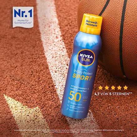 Sonnenspray Aerosol UV Dry Protect Sport, LSF 50, 200 ml