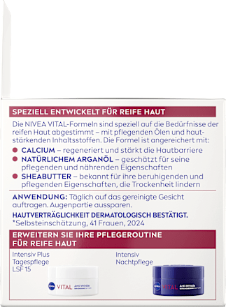Tagescreme Vital Anti-Falten Intensiv Plus LSF15, 50 ml