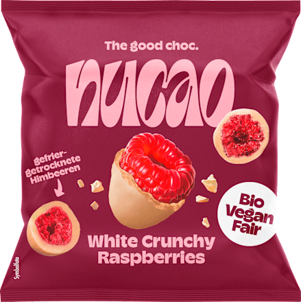 Trockenfrüchte, White Crunchy Raspberries, 50 g