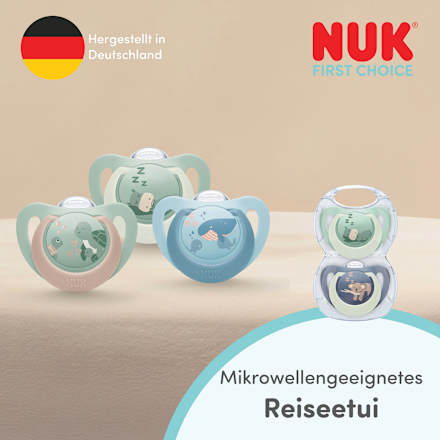 Schnuller First Choice Silikon, rose/lila, 6-18 Monate, 2 St