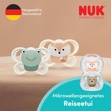 Schnuller Perfect Match Air Silikon, creme/mint, 0-6 Monate, 1 St