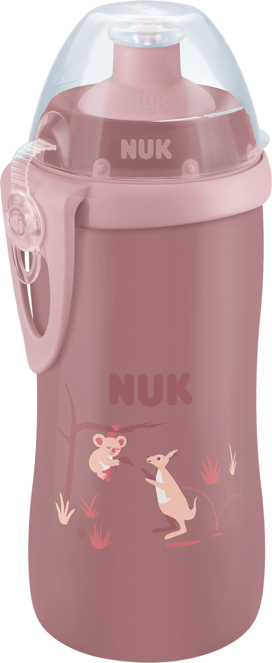 Gourde NUK pour enfant First Choice Push-Pull marron, 450 ml, 1 pièce