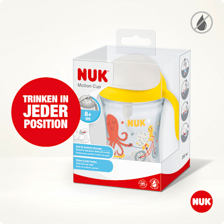 Trinkhalmbecher Motion Cup gelb, 230 ml, 1 St NUK